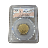 PCGS-Graded British Sovereign £1 Charles III 2026 MS70 First day of Issue
