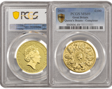 The Queen's Beasts 2021 24k Gold Completer Coin MS69