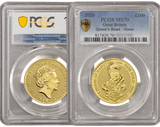 The Queen's Beasts 2020 24k Gold White Lion PCGS-graded MS70