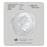 British Museum Lewis Chessmen - The Berserker - 2.5 oz Silver Coin 2023
