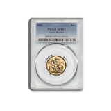 PCGS-Graded British Sovereign £1 Elizabeth II 2016 MS64-67