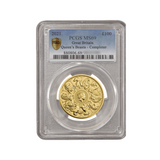 The Queen's Beasts 2021 24k Gold Completer Coin MS69