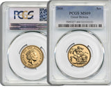 PCGS-Graded British Sovereign £1 Elizabeth II 2016 MS69