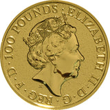 The Queen's Beasts 2017 24k Red Dragon of Wales MS69