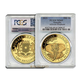 Somalian Elephant 1oz NGC-graded MS70