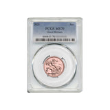 PCGS-Graded British Sovereign £1 Elizabeth II 2021 MS70