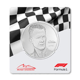 91 oz Silver coin 2020 Michael Schumacher PAMP PP Acrylic Block