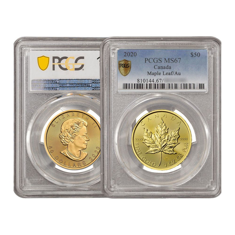 PCGS-graded 2020 Canada Maple Leaf 1oz MS67