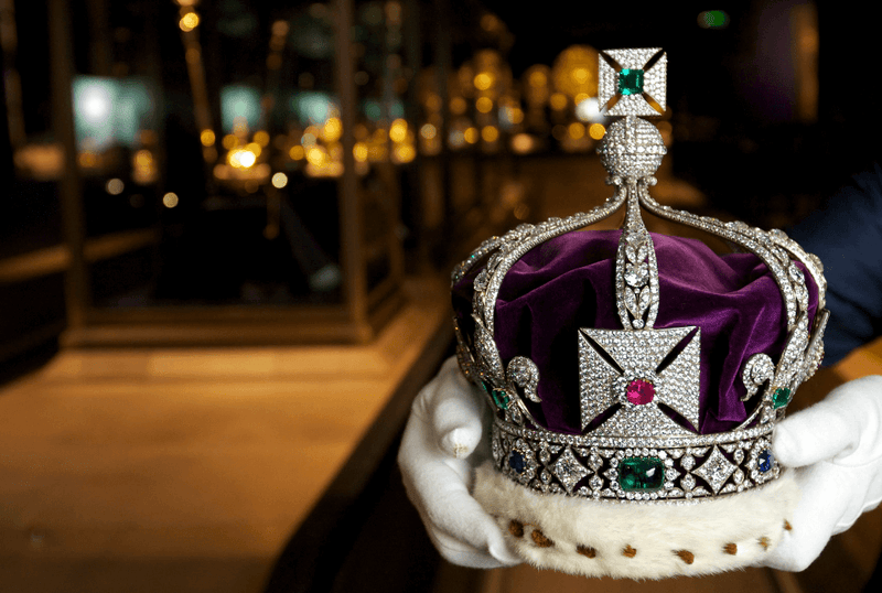 The Imperial State Crown is an iconic piece of the British Crown Jewels. This crown was made for Queen Victoria's coronation in 1838 and is used by the monarch during the State Opening of Parliament.