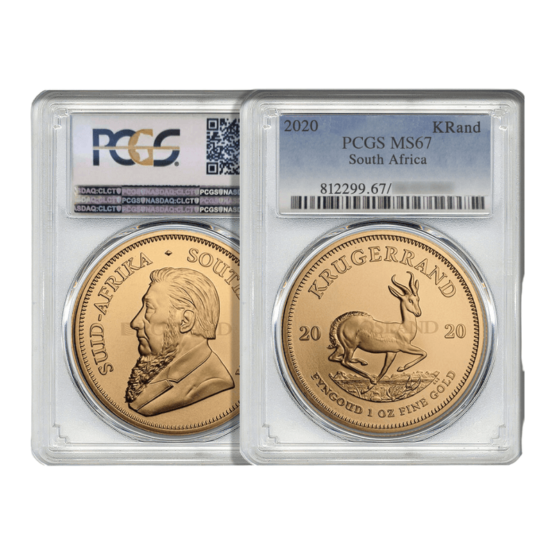 South Africa Krugerrand (PCGS graded) 2020 MS67