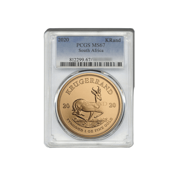 South Africa Krugerrand (PCGS graded) 2020 MS67