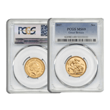 PCGS-Graded British Sovereign £1 Elizabeth II 2017 MS69