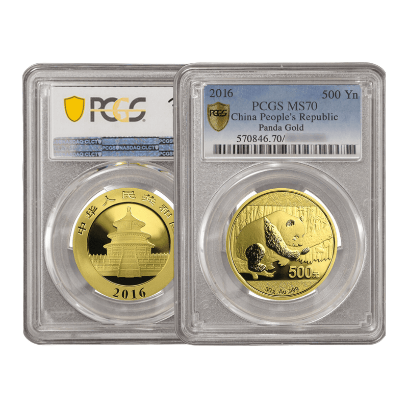 PCGS-graded 2016 Chinese Panda 30g MS70