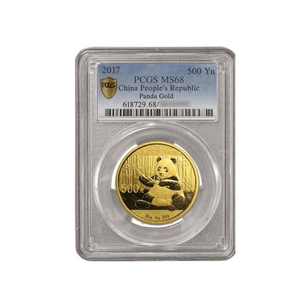 PCGS-graded 2017 Chinese Panda 30g MS68