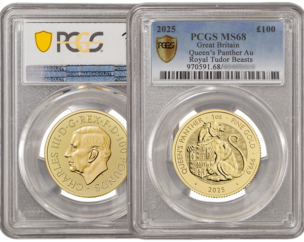 Royal Tudor Beasts 2025 Queen's Panther 1oz PCGS-graded