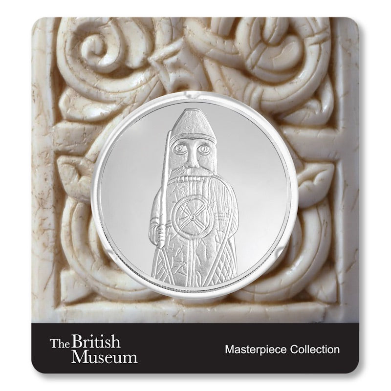 British Museum Lewis Chessmen - The Berserker - 2.5 oz Silver Coin 2023