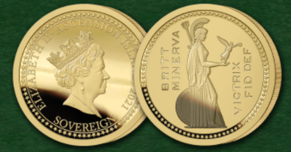 Bonomi Minerva Gold Proof Sovereign