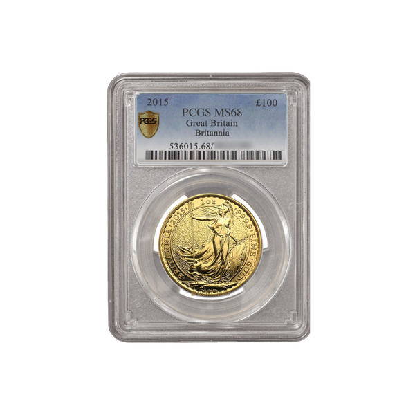 Britannia £100 1oz PCGS 2015 MS68