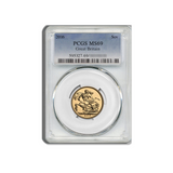 PCGS-Graded British Sovereign £1 Elizabeth II 2016 MS69