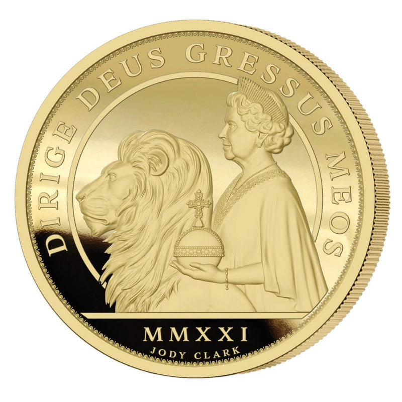 PCGS-graded Una & The Lion 1oz 24k Gold £100 Coin