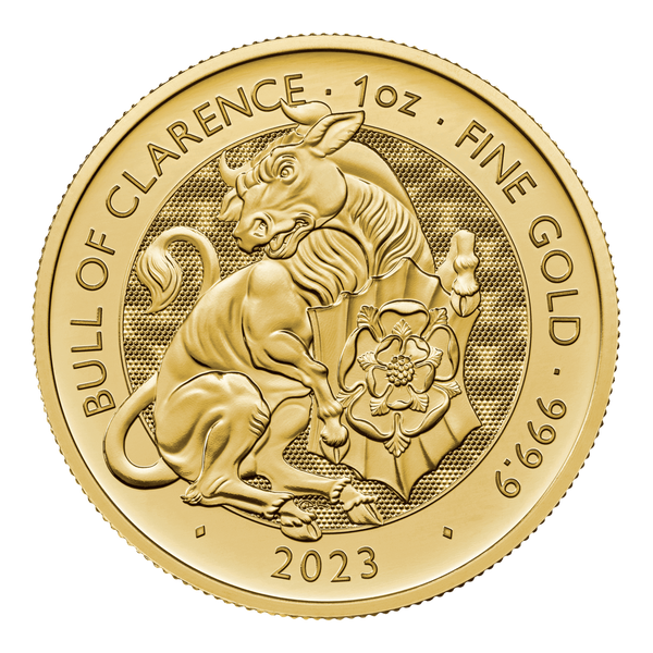 Royal Tudor Beasts 2023 Bull of Clarence 1oz PCGS-graded