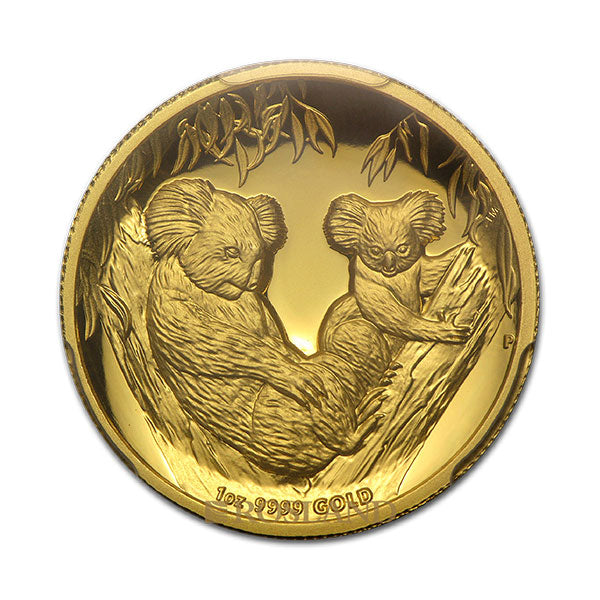 1 ounce gold coin 2011 australia koala pr70dcam fs hr back