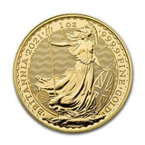 1-oz gold coin 2021 Britannia front