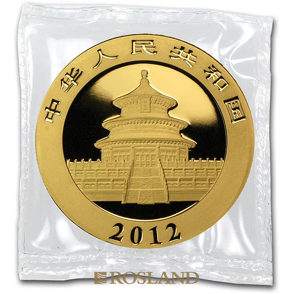 2012 Chinese Panda Gold coin