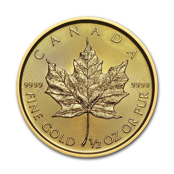 Canada Maple Leaf gold front