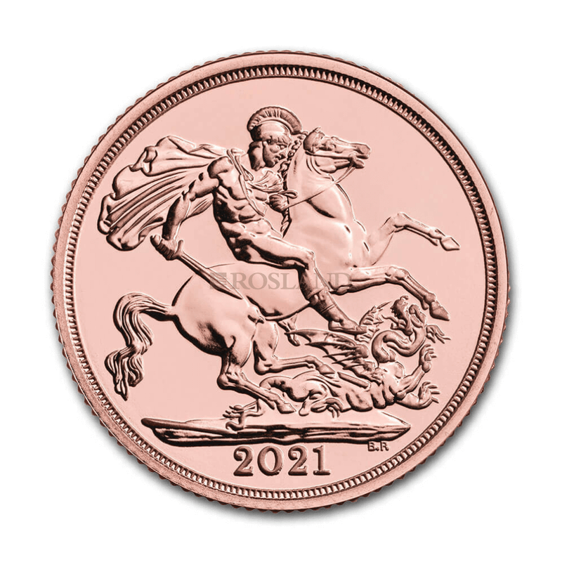 PCGS-Graded British Sovereign £1 Elizabeth II 2021 MS69
