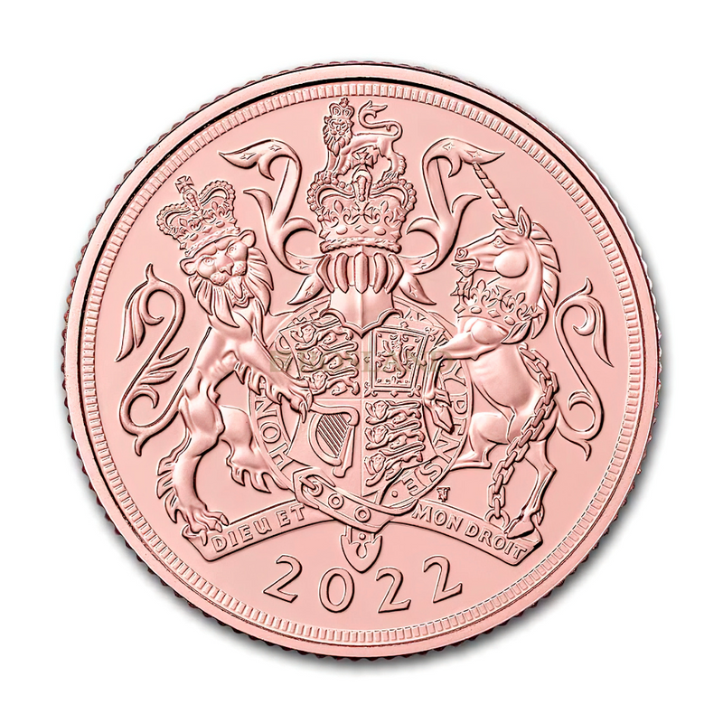 PCGS-Graded British Sovereign £1 Elizabeth II 2022 MS68