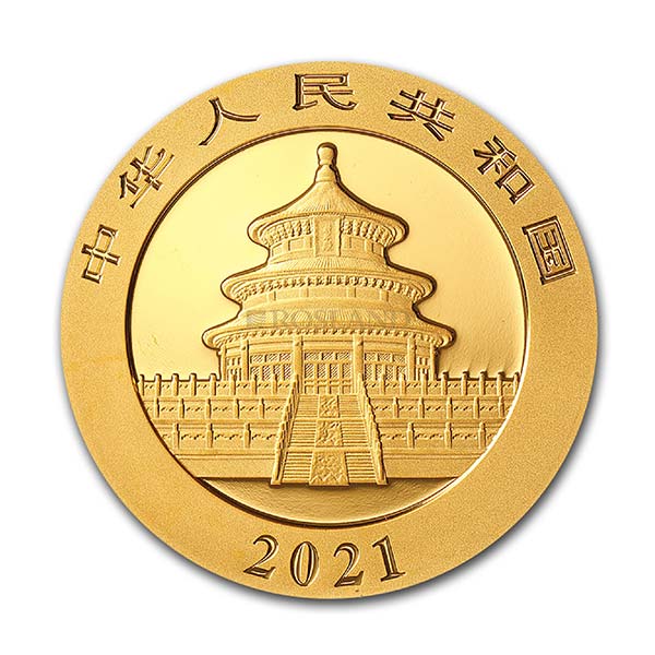 30g 2021 China Panda Gold back