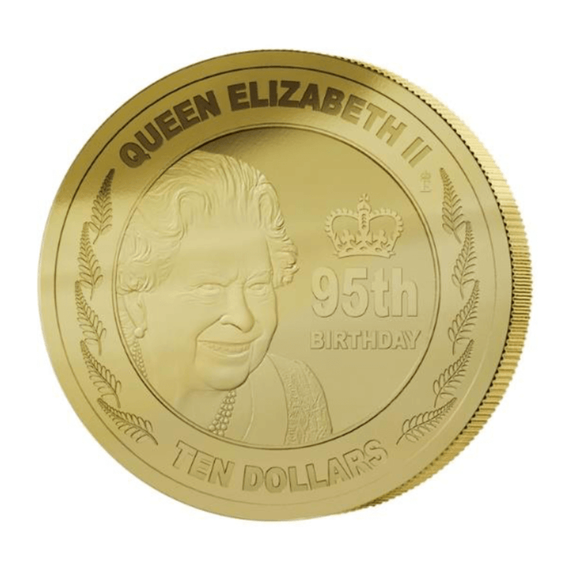 Queen Elizabeth II 95th Birthday 2021 1oz .9999 Gold Ten Dollars Coin