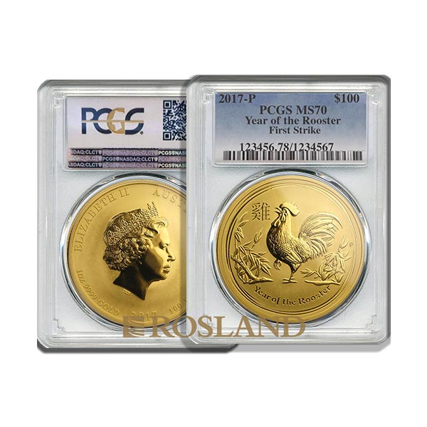 Australian Lunar Year of the Rooster 1oz