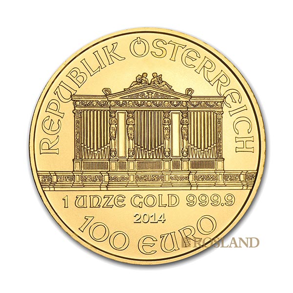 Austrian Philharmonic 2014 gold coin 1oz