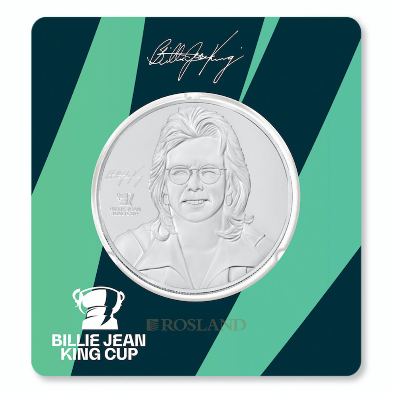 Billie Jean King Cup 2022 2.5oz Silver Coin