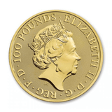 Queen's Beasts 2021 24k Gold Completer Coin MS70