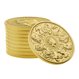 Queen's Beasts 2021 24k Gold Completer Coin MS69