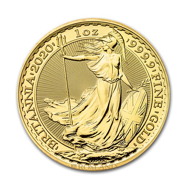 British Sovereign 2020 1oz gold front