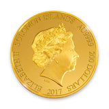 F1 2017 Gold 40mm Coin Obverse