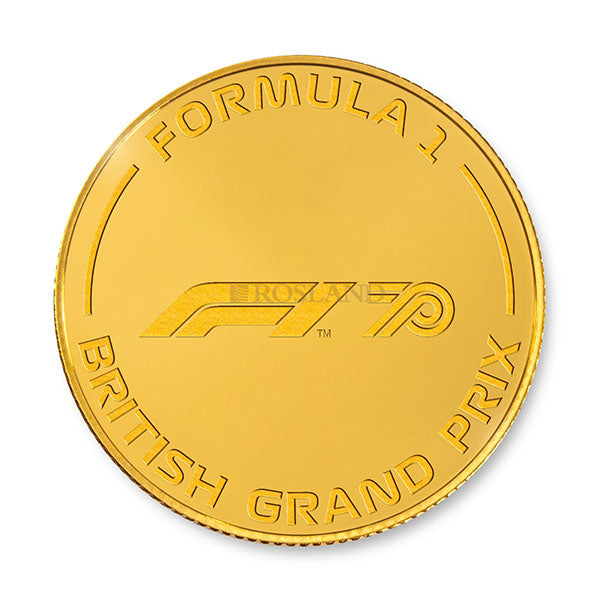 Formula1 British Grand Prix-70th-Anniversary-1-4oz Gold Rosland Exclusive