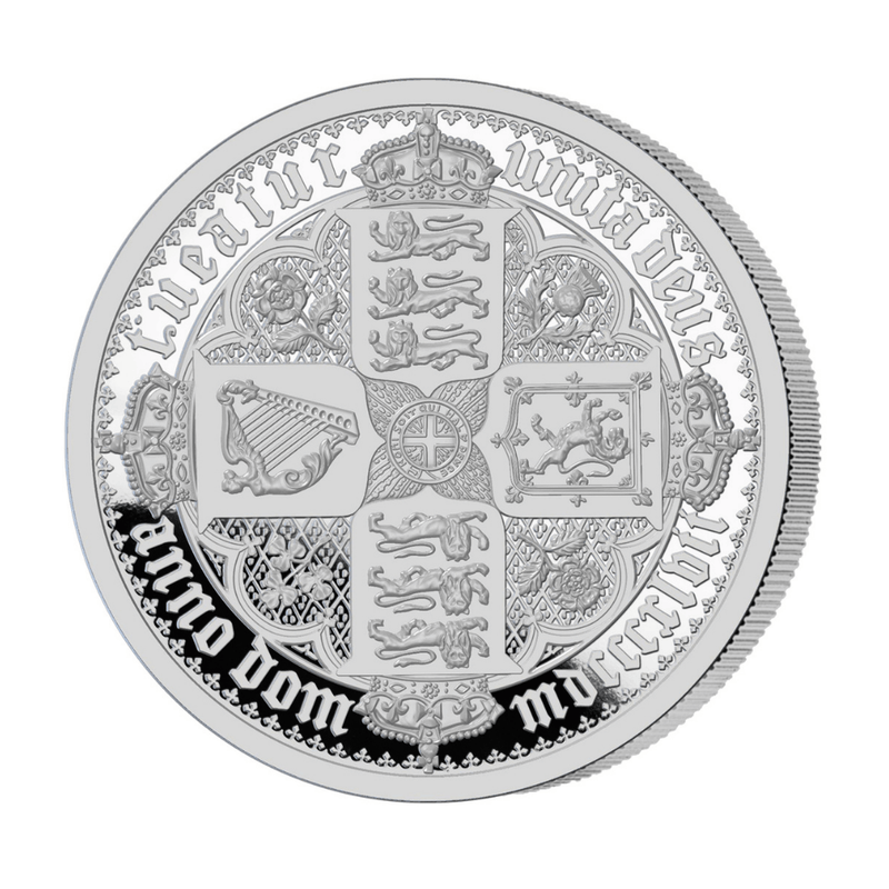 Gothic Crown Shields 2021 1kg Silver £100 Coin