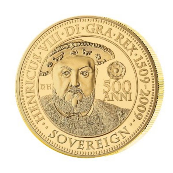 Henry VIII Sovereign Set front