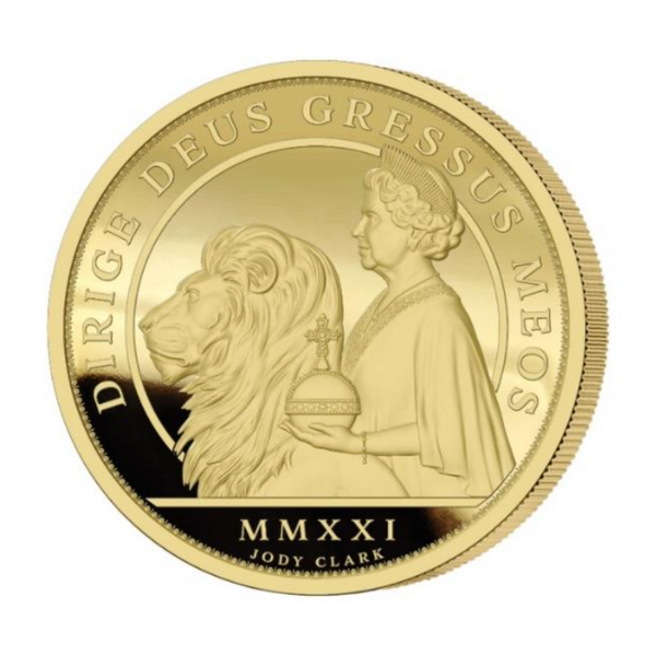 PCGS-graded Una & The Lion 5oz 24k Gold £500 Coin