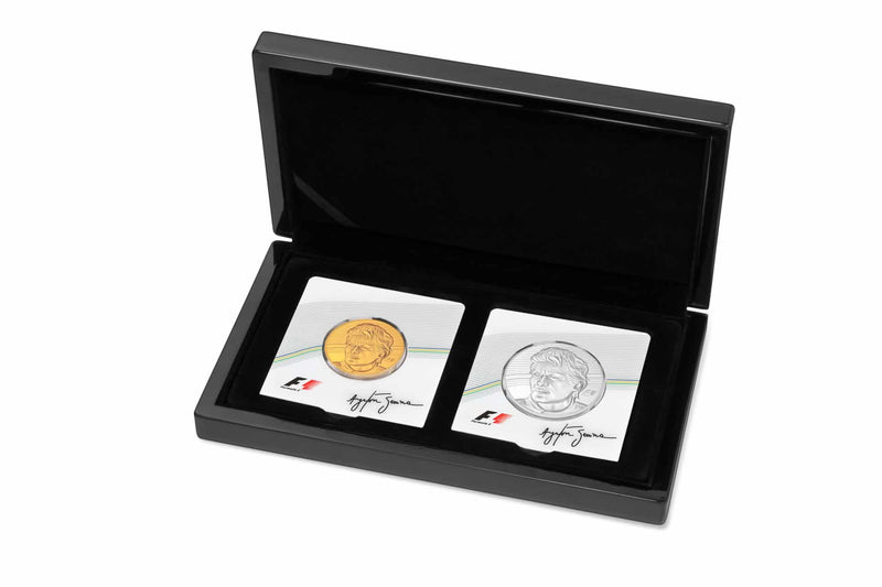 ayrton-senna 2.5 oz gold silver box set