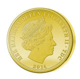St George Cross Gold Coin front