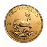 gold coin 1 ounce krugerrand front 2009