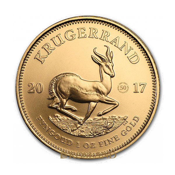 gold coin 1 ounce krugerrand front