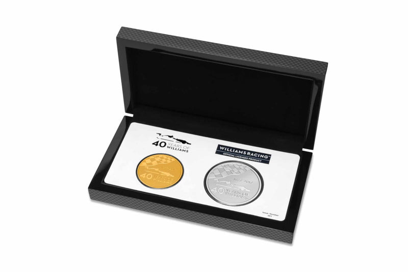 williams f1 certificate gold silver 25oz front